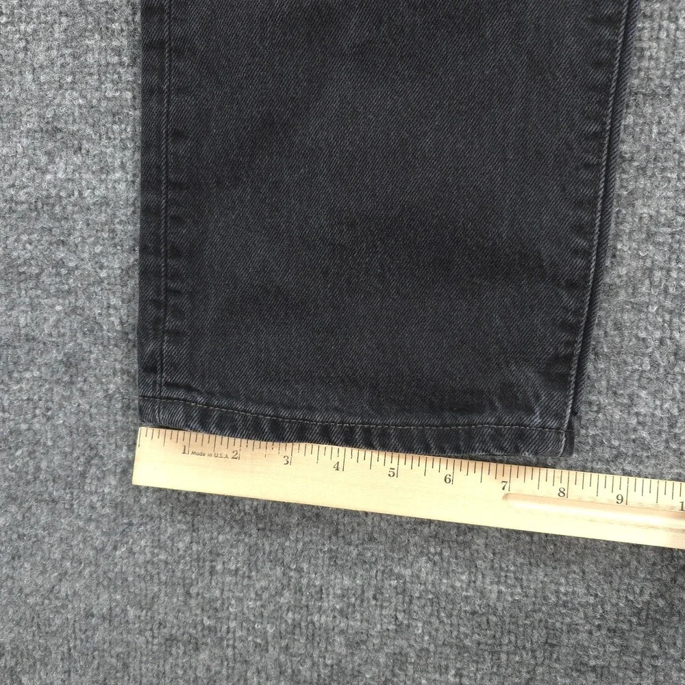 Vintage Levis Jeans Mens 32x34 Black Denim 501 Button Fly Regular Straight Y2K